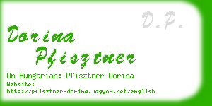 dorina pfisztner business card